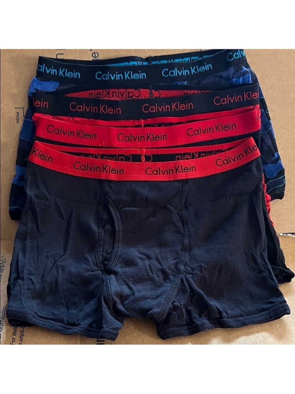 New Calvin Klein Youth Boxer Briefs 4-Pack
